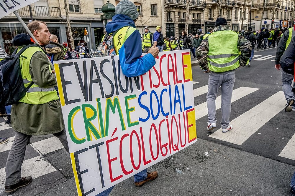 Архива: протест на „жолтите елеци“ во Париз, 9 февруари 2019.